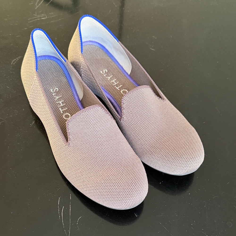 Rothy's Women's Brown and Blue Slip-On Shoes